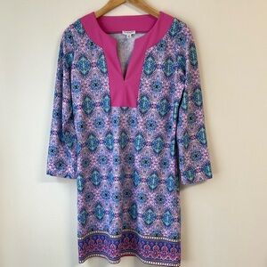 NWOT Cabana Life Tunic Dress Swim Cover Up Sz M